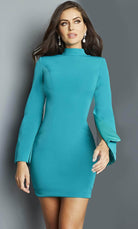 Jovani 09730 - High Neck Cocktail Dress - designer homecoming dress at Silhouette Dresses