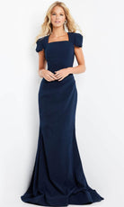 Jovani 09757 - Short Sleeve Mermaid Evening Dress - designer evening gown at Silhouette Dresses