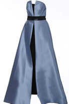 Jovani - 1799 Strapless Mikado Overlay Jumpsuit - designer evening gown at Silhouette Dresses