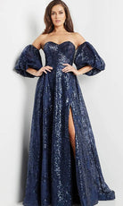 Jovani 22257 - Sequined Sweetheart Evening Dress - designer evening gown at Silhouette Dresses