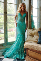 Jovani 22388 - Corset Bodice Evening Gown - back view