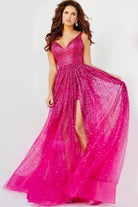 Jovani 22391 - Glitter Overskirt Prom Dress - designer prom dress at Silhouette Dresses