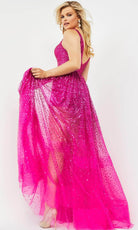 Jovani 22391 - Glitter Overskirt Prom Dress - view 5