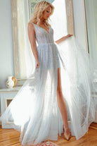 Jovani 22391 - Glitter Overskirt Prom Dress - view 8