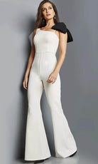 Jovani 22589 - Sleeveless Asymmetric Jumpsuit - back view
