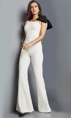 Jovani 22589 - Sleeveless Asymmetric Jumpsuit - detail view