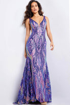 Jovani 22770 - Plunging Sequin Prom Dress - view 11