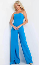 Jovani 23082 - Strapless Drapes Evening Jumpsuit - designer formal jumpsuit at Silhouette Dresses