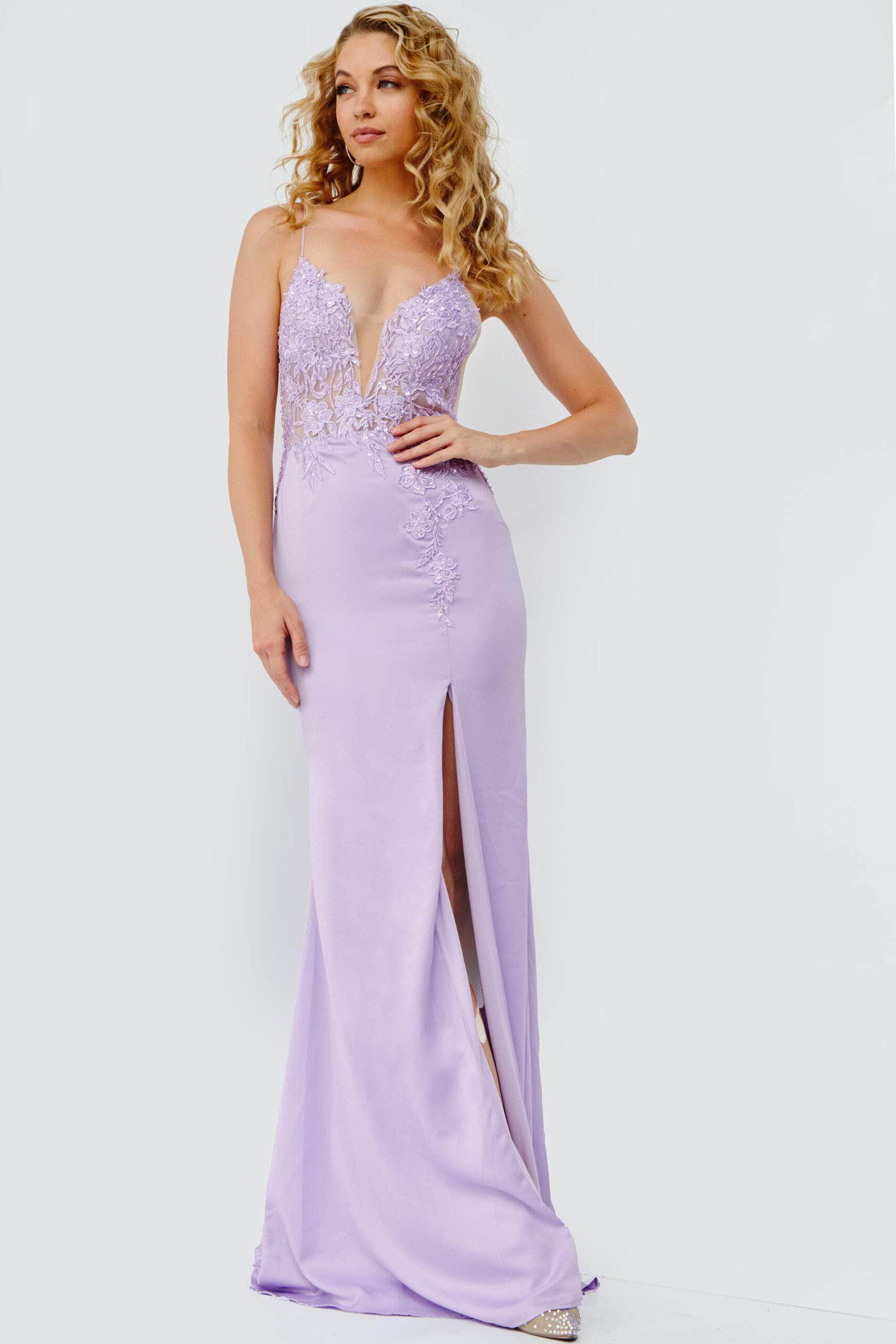 Jovani 23124 - Applique Sweetheart Prom Dress - view 4