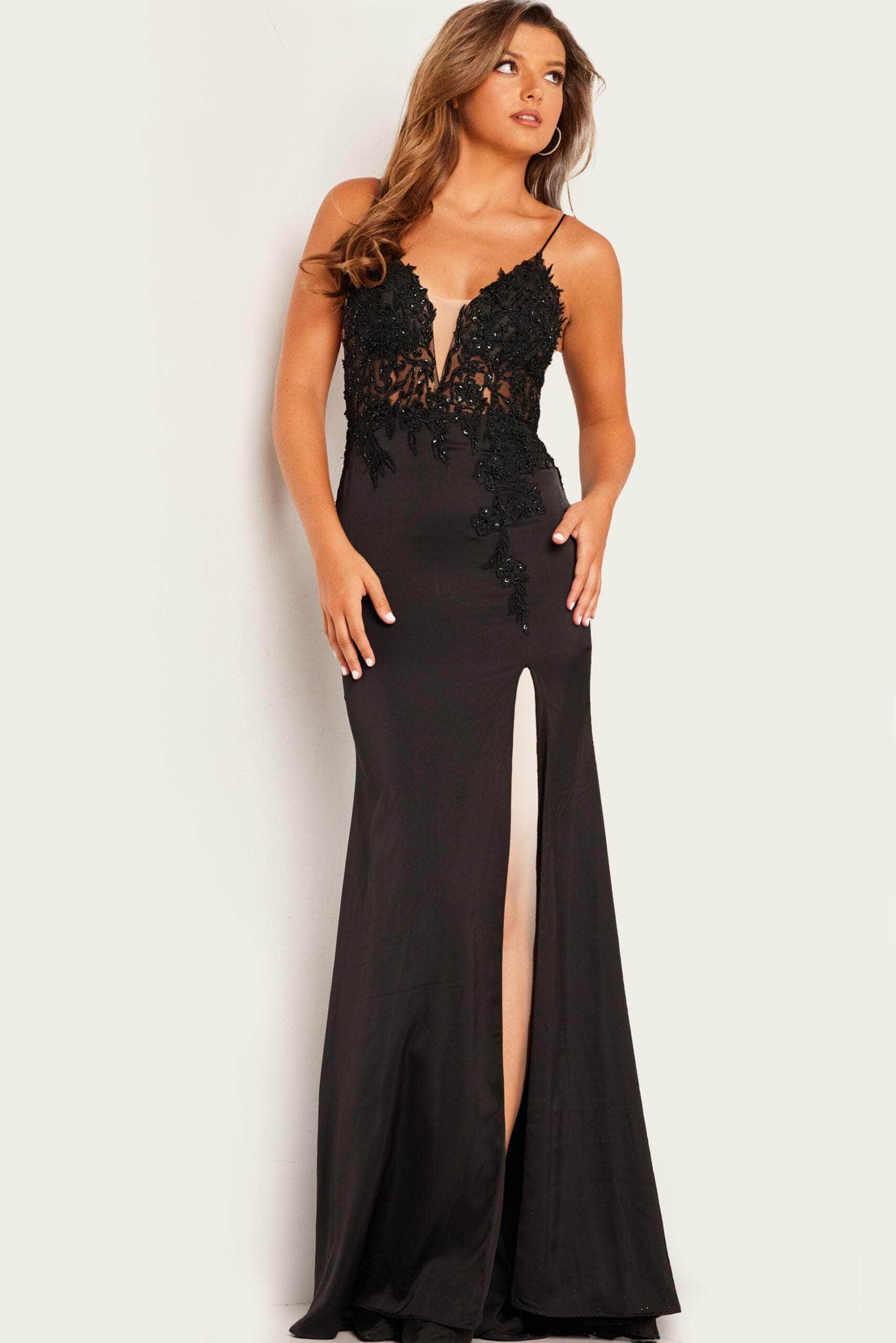 Jovani 23124 - Applique Sweetheart Prom Dress - view 6