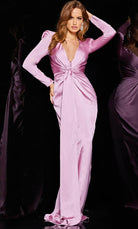 Jovani 23180 - Ruched Square Shoulder Sheath Gown - view 6