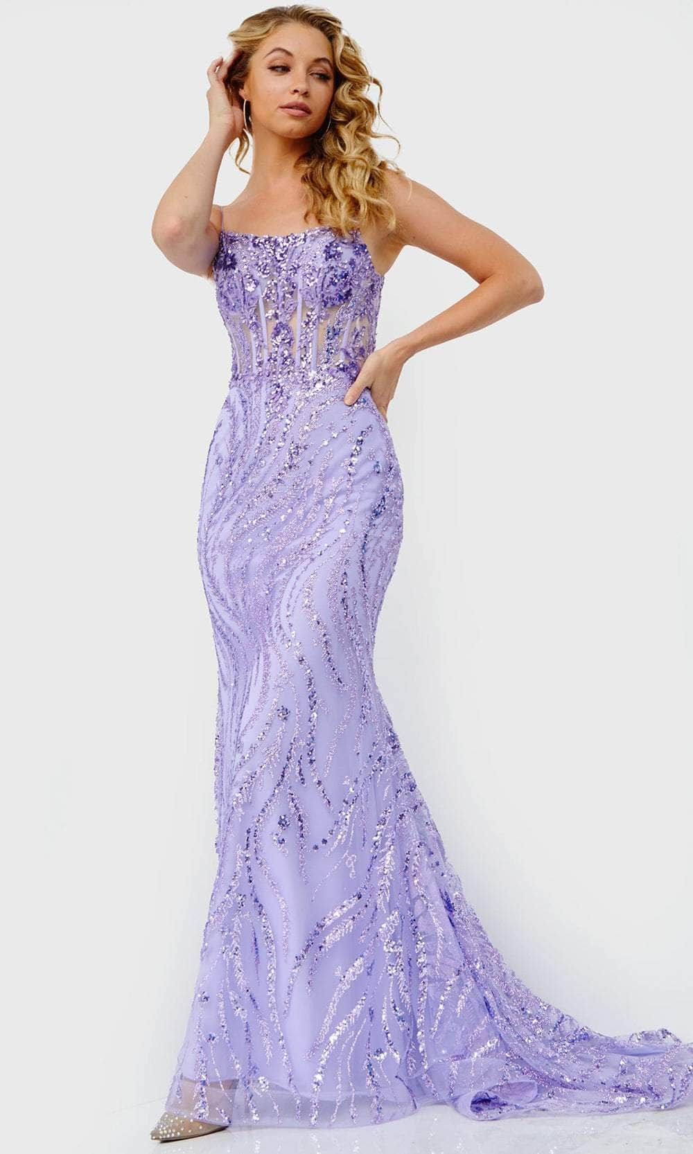 Jovani 23250 - Tie Back Mermaid Prom Dress - detail view