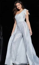 Jovani 23407 - Sequin Straight-Across Neck Jumpsuit - designer formal jumpsuit at Silhouette Dresses