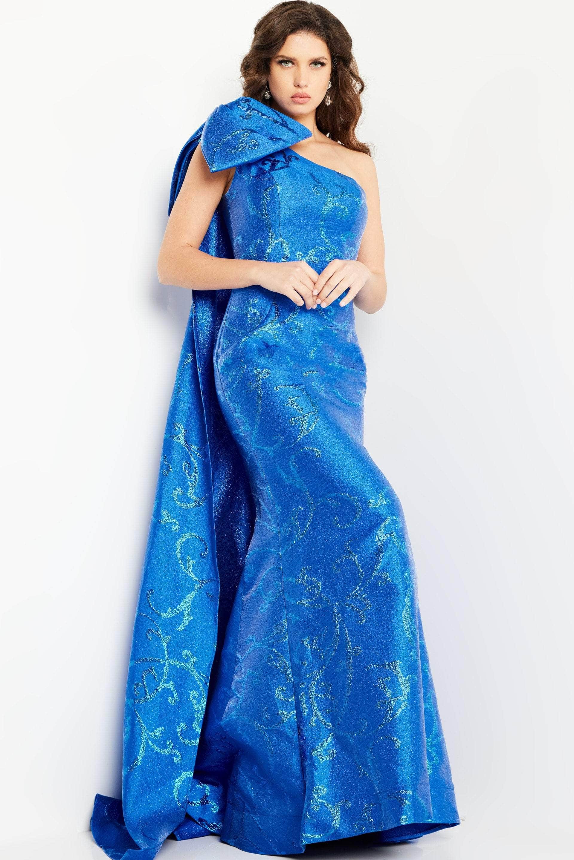 Jovani 23742 - Oversized Bow Mermaid Prom Dress - view 5