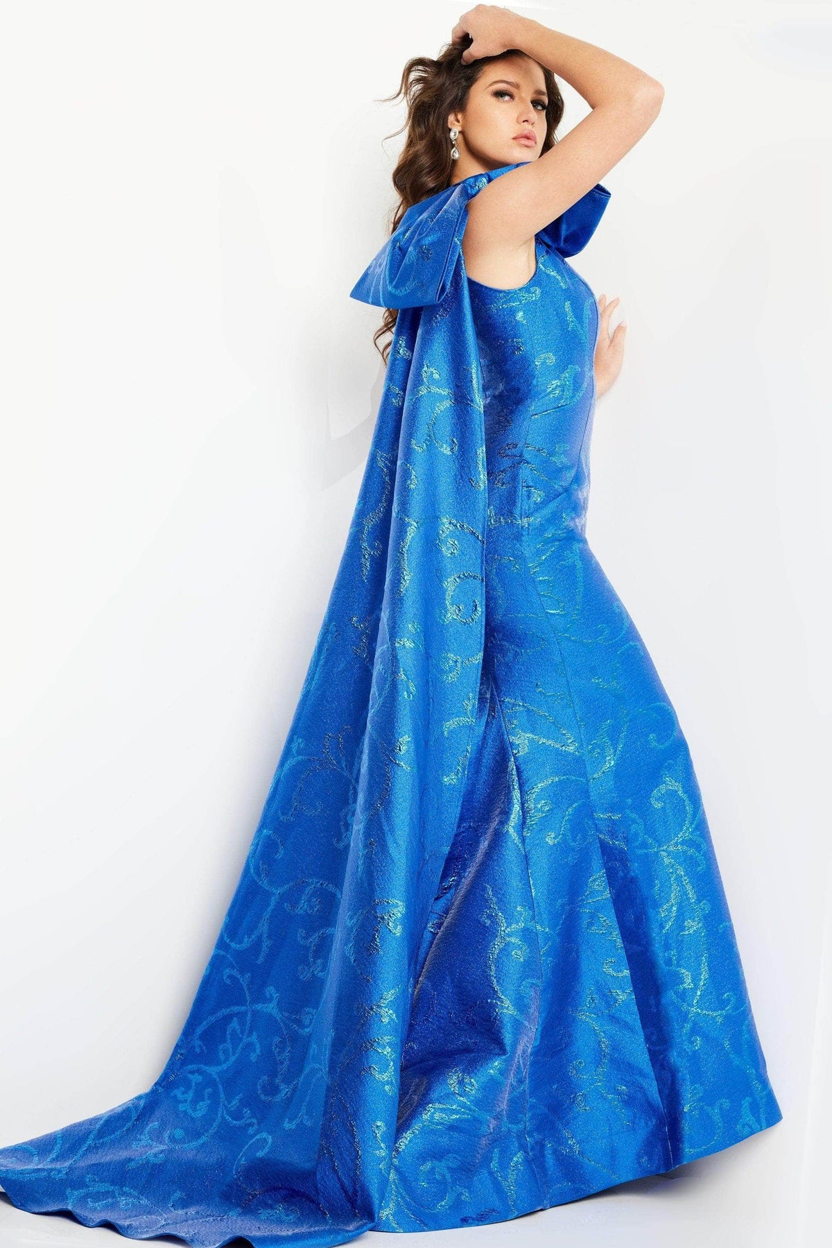 Jovani 23742 - Oversized Bow Mermaid Prom Dress - view 7