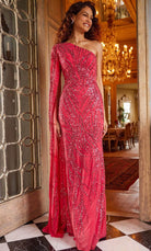 Jovani 23887 - One-Shoulder Sequin Prom Dress - designer prom dress at Silhouette Dresses