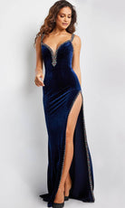 Jovani 23939 - Sleeveless Column Evening Gown - detail view