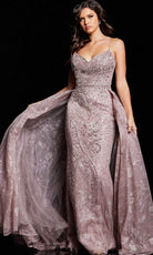 Jovani 24001 - V-Neck Column Dress - designer prom dress at Silhouette Dresses
