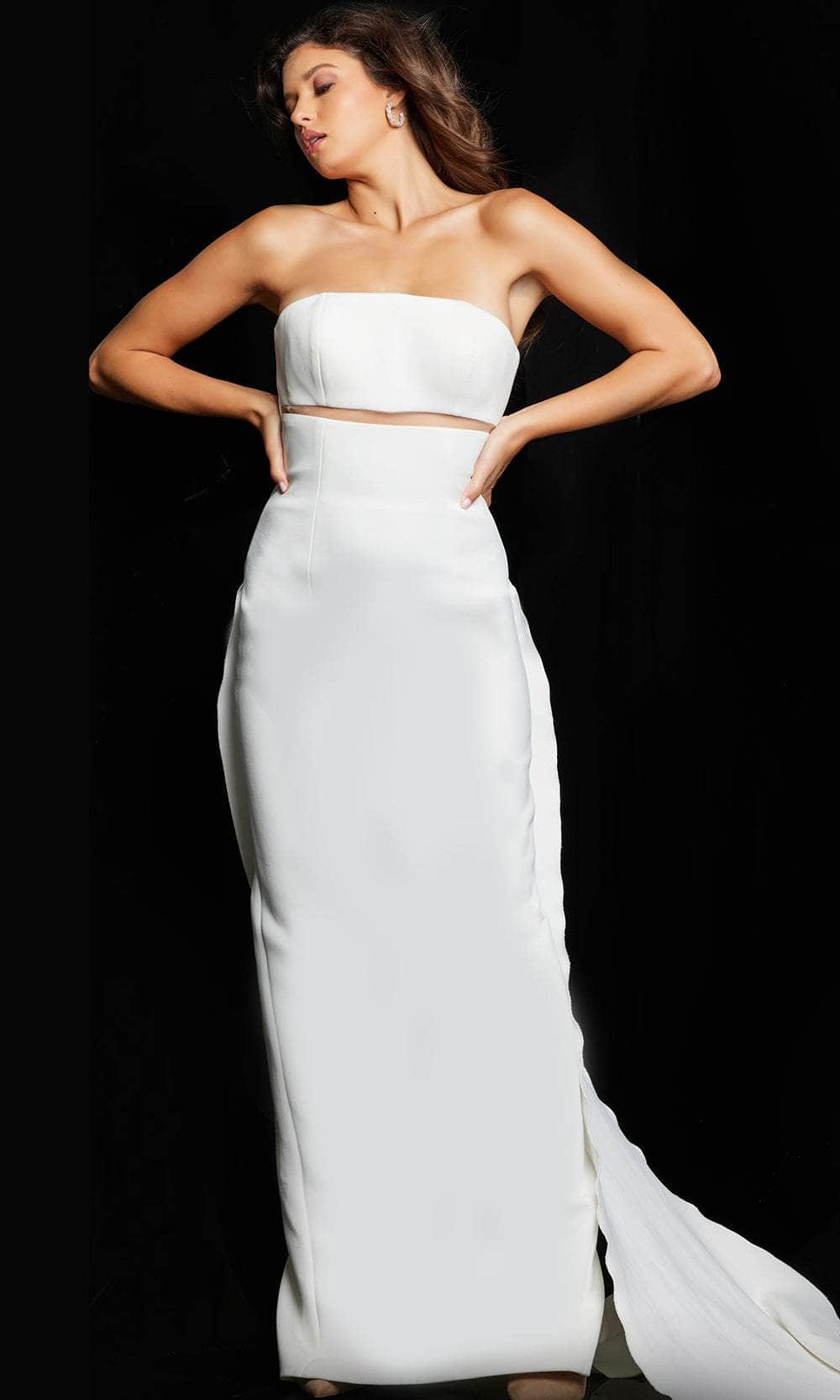 Jovani 24011 - Strapless Sheath Evening Dress - view 4