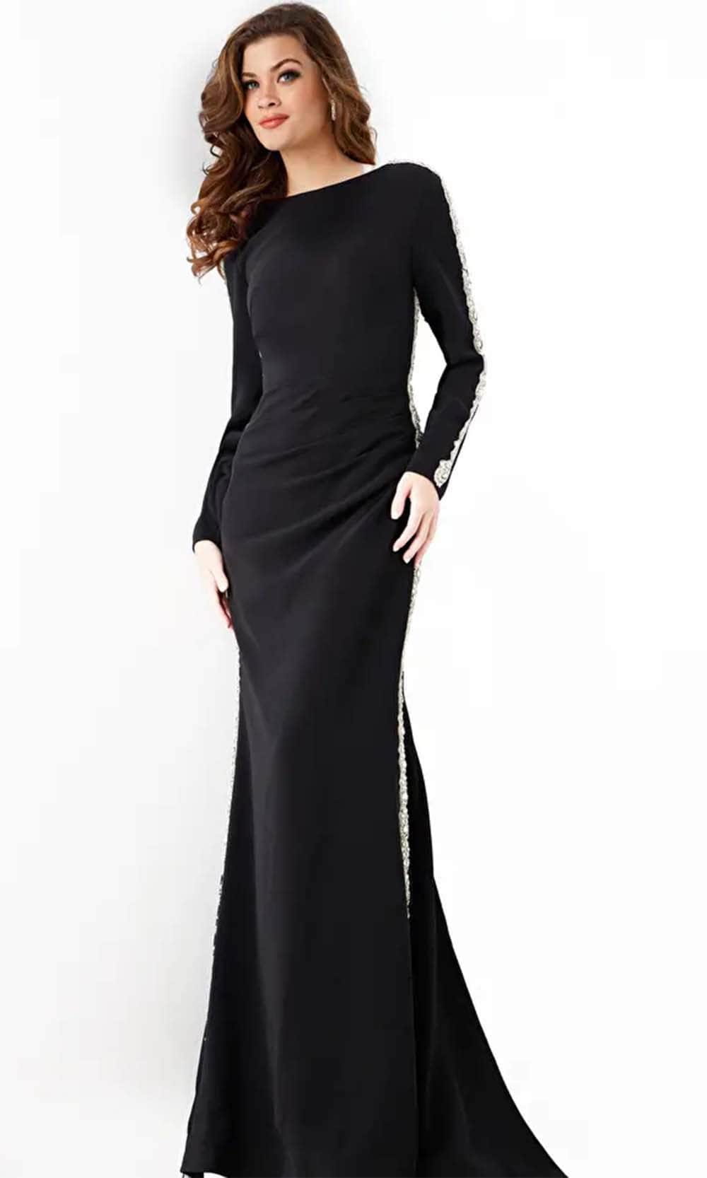 Jovani 24191 - Long Sleeve Embellished Evening Dress - view 6
