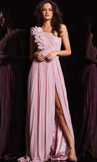 Jovani 24609 - Ruffled Shoulder Prom Gown - designer bridesmaid dress at Silhouette Dresses