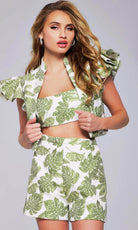 Jovani 24649 - Printed 3 Piece Romper - designer formal gown at Silhouette Dresses