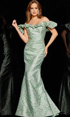 Jovani 25674 - Floral Embroidered Mermaid Gown - detail view