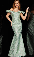 Jovani 25674 - Floral Embroidered Mermaid Gown - designer formal gown at Silhouette Dresses