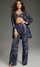 Jovani 25750 - Spaghetti Strap Blazer Pant Suit - designer formal jumpsuit at Silhouette Dresses