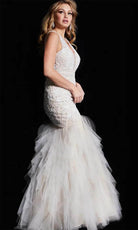 Jovani 25854 - Sleeveless Mermaid Prom Dress - back view