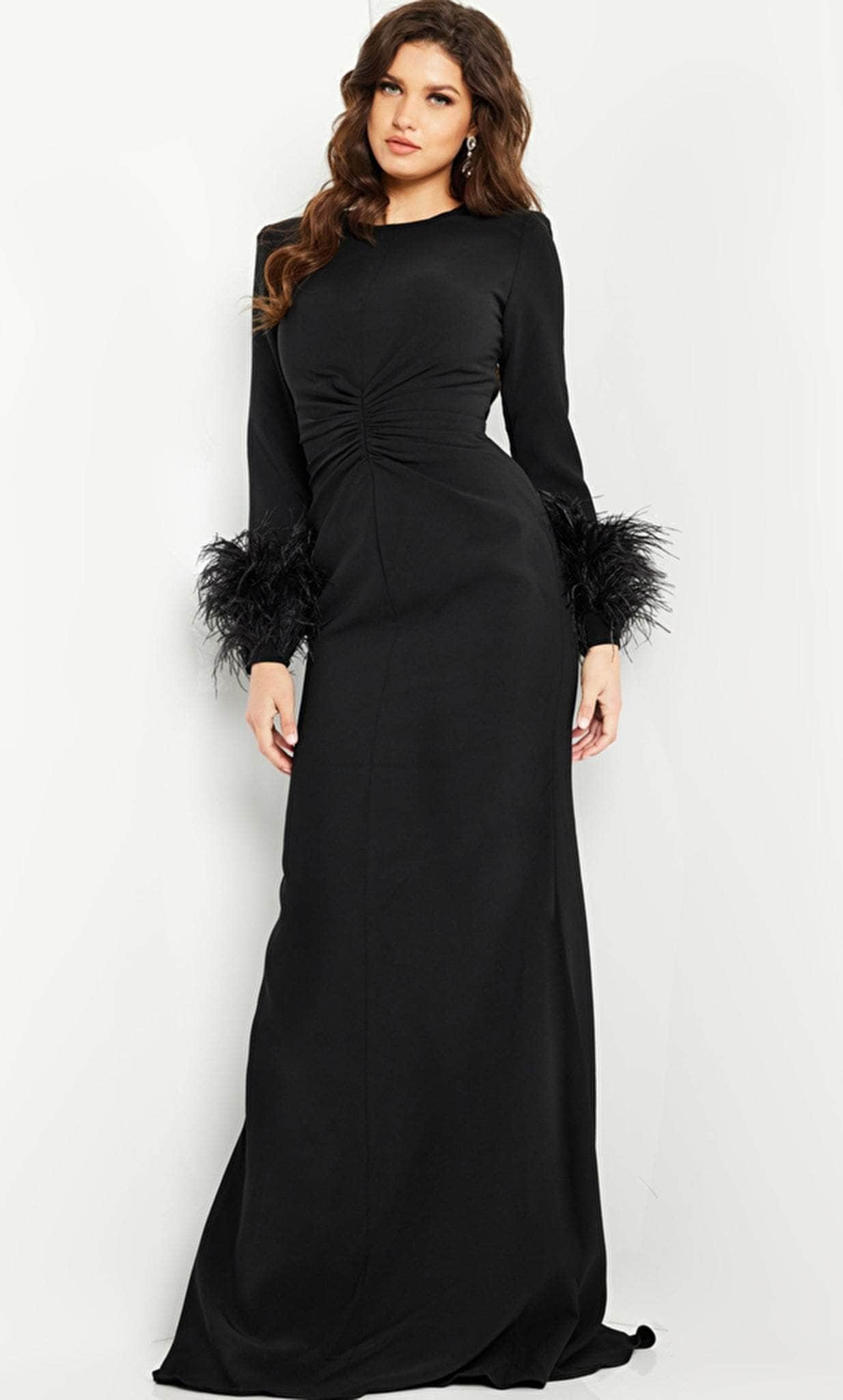 Jovani 25898 - Ruched Back Sheath Mother of the Groom Dress - detail view