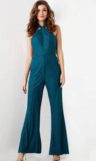 Jovani 25977 - Crisscross Halter Sleeveless Jumpsuit - designer formal jumpsuit at Silhouette Dresses