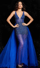 Jovani 26058 - Beaded Illusion Prom Gown - designer prom dress at Silhouette Dresses