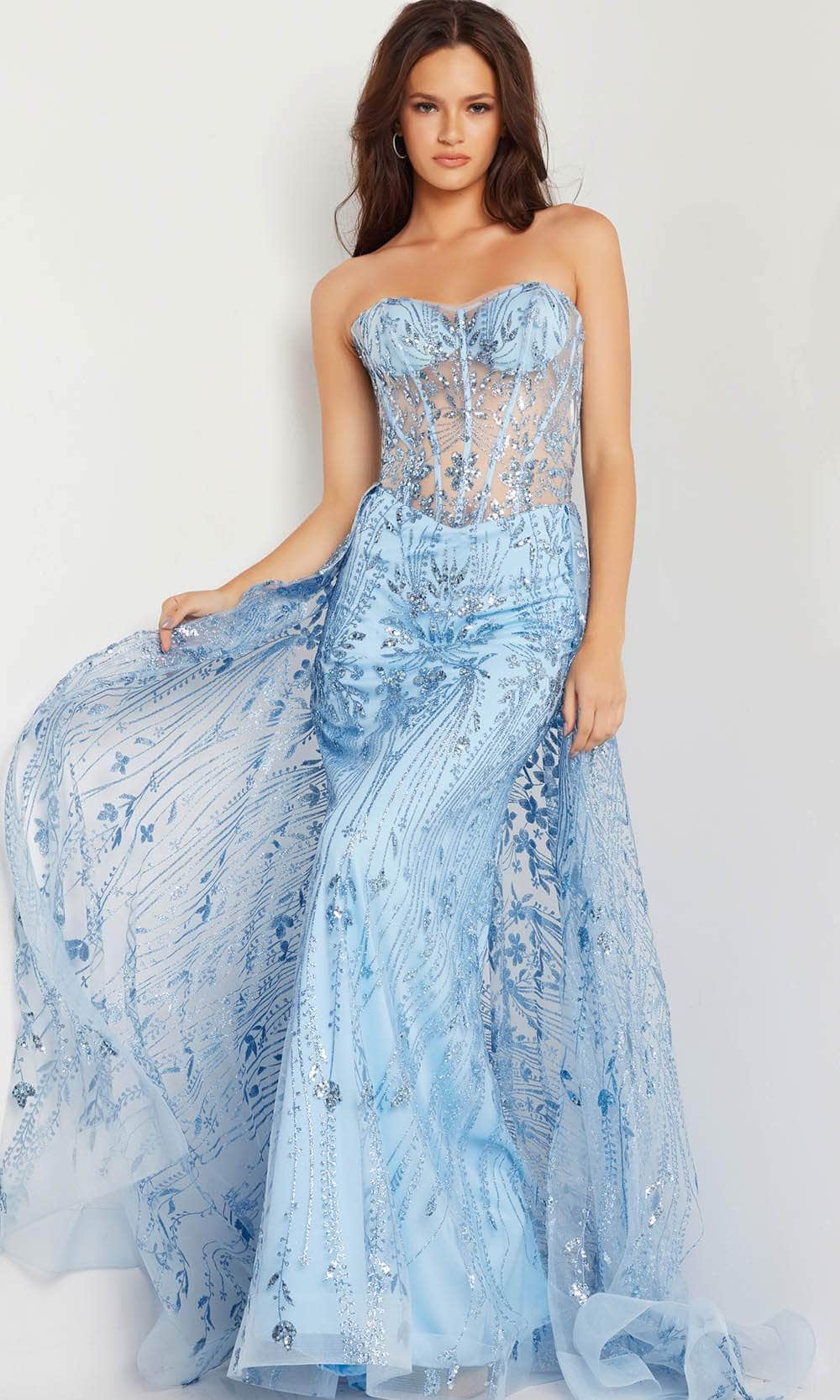 Jovani 26113 - Strapless Corset Prom Gown - designer pageant gown at Silhouette Dresses