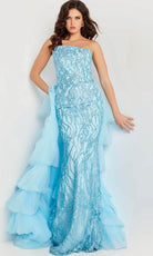 Jovani 26119 - Glitter Fitted Prom Dress - detail view