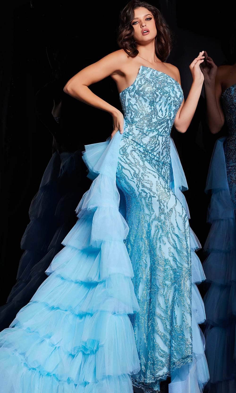 Jovani 26119 - Glitter Fitted Prom Dress - view 4