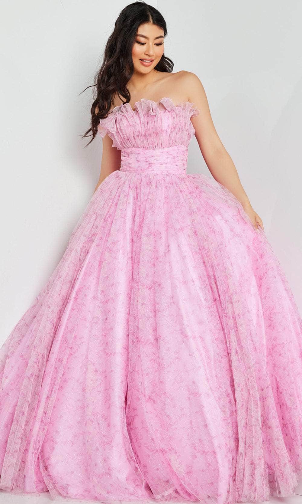 Jovani 26209 - Strapless Ruffles Prom Dress - designer prom dress at Silhouette Dresses