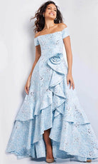 Jovani 26256 - High Low A-Line Evening Gown - detail view