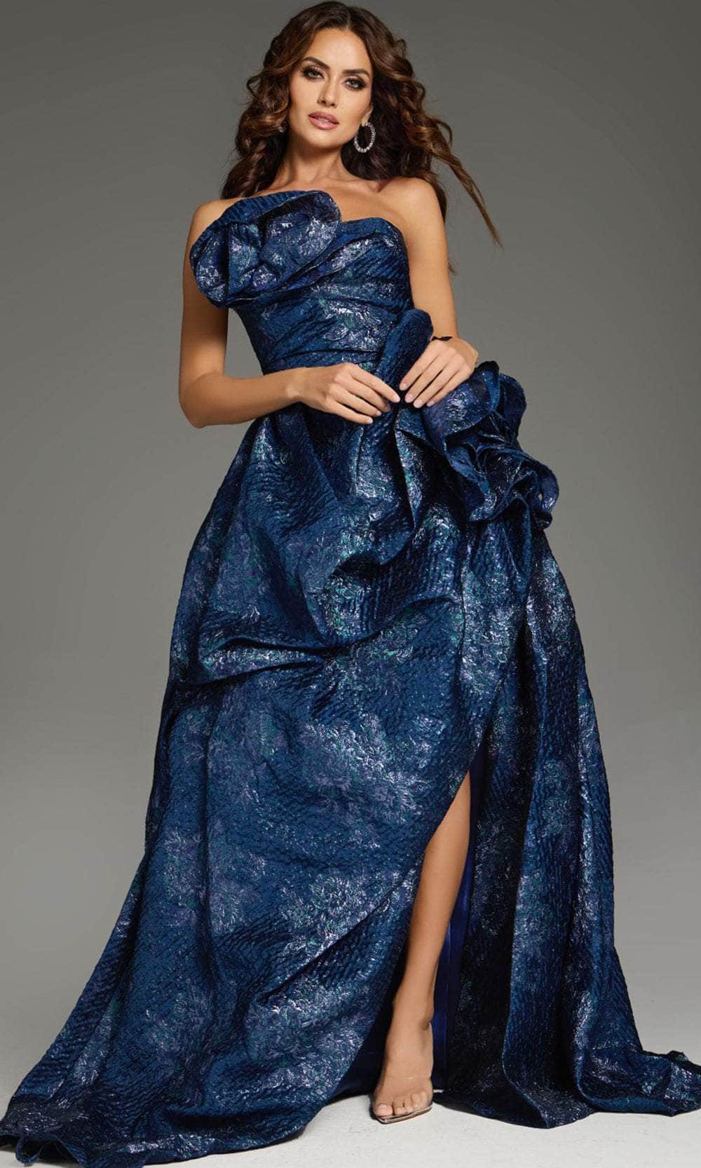 Jovani 26269 - Dramatic Ruffle Strapless Prom Gown - designer formal gown at Silhouette Dresses