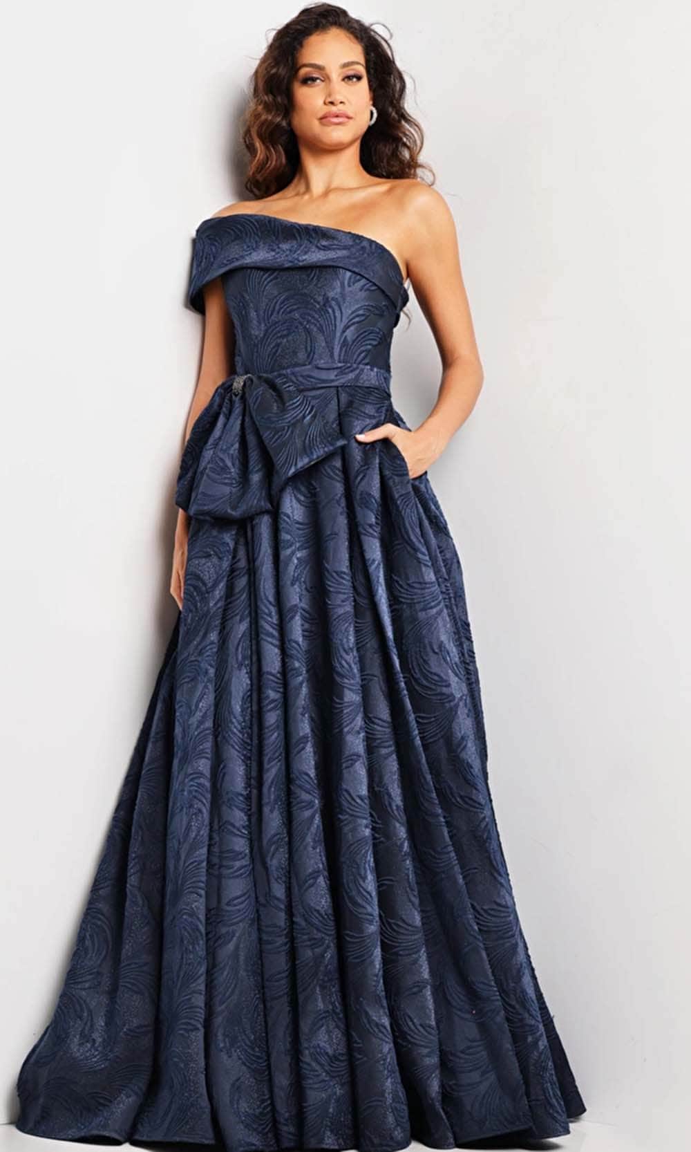 Jovani 26281 - One Shoulder Evening Gown - designer formal gown at Silhouette Dresses