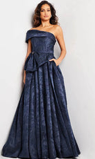 Jovani 26281 - One Shoulder Evening Gown - designer formal gown at Silhouette Dresses