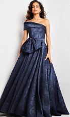 Jovani 26281 - One Shoulder Evening Gown - back view