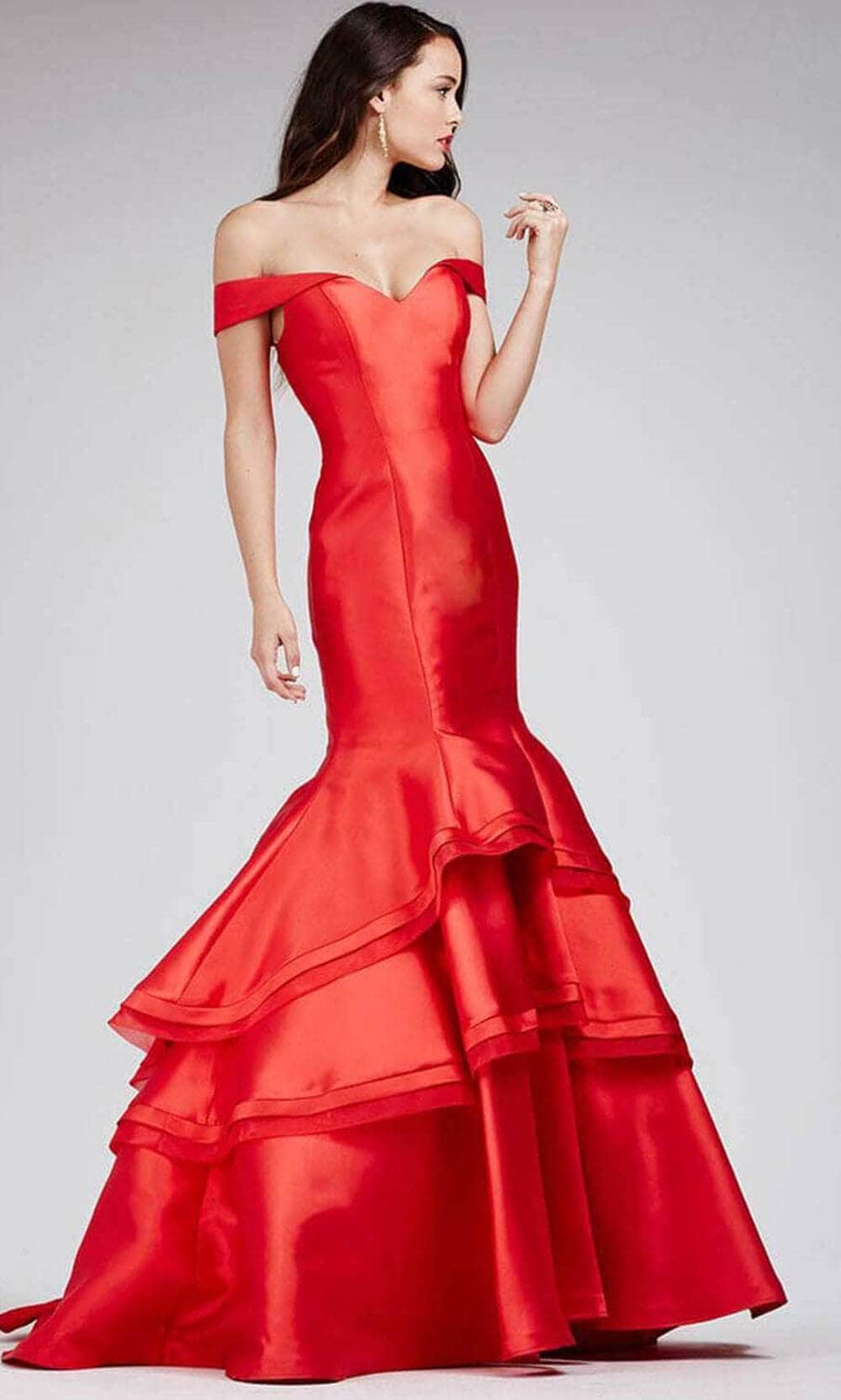 Jovani 31100 - Tiered Mermaid Prom Dress - view 4
