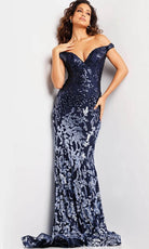 Jovani 36370 - Off Shoulder Sequin Prom Dress - view 6