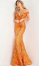 Jovani 36370 - Off Shoulder Sequin Prom Dress - view 4