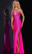 Jovani 36403 - Beaded V-Neck Prom Dress - designer prom dress at Silhouette Dresses