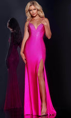 Jovani 36403 - Beaded V-Neck Prom Dress - detail view