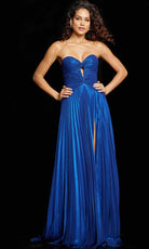 Jovani 36461 - Metallic Pleated Prom Dress - view 4