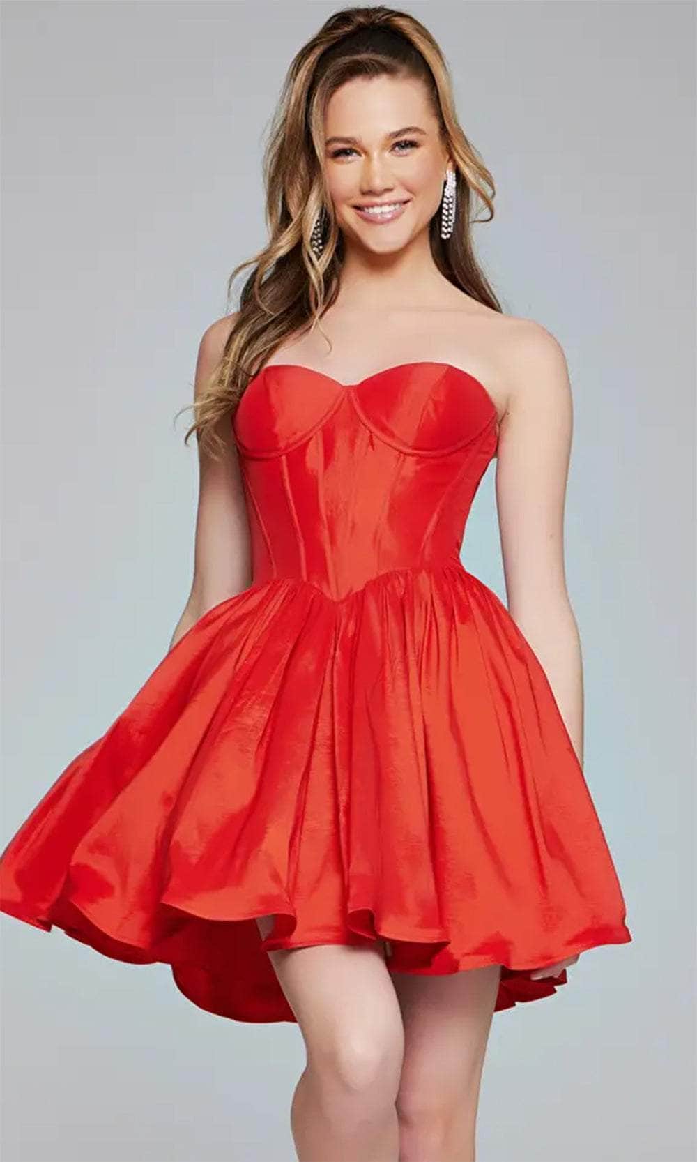 Jovani 36620 - Sweetheart Bustier Cocktail Dress - view 8