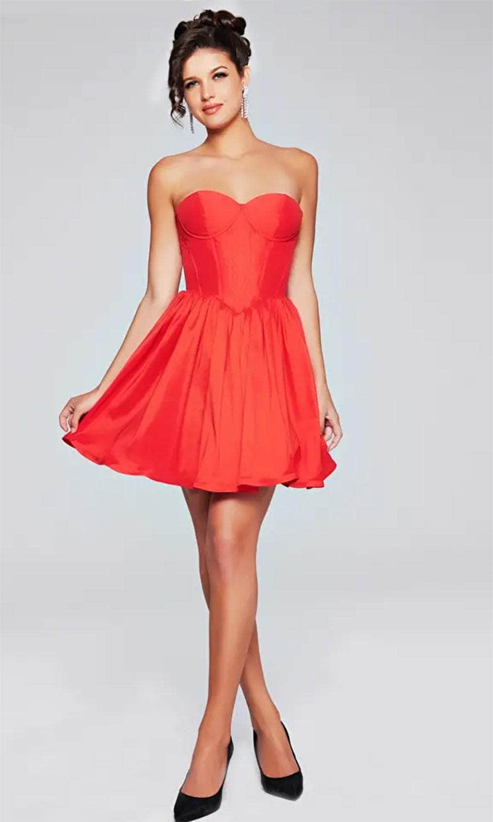 Jovani 36620 - Sweetheart Bustier Cocktail Dress - view 7